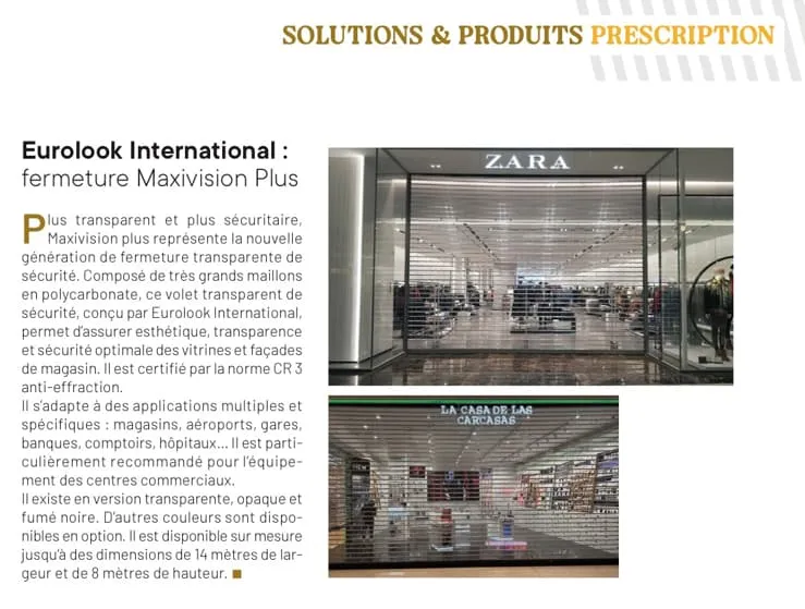 eurolook chez verre et protections n°159