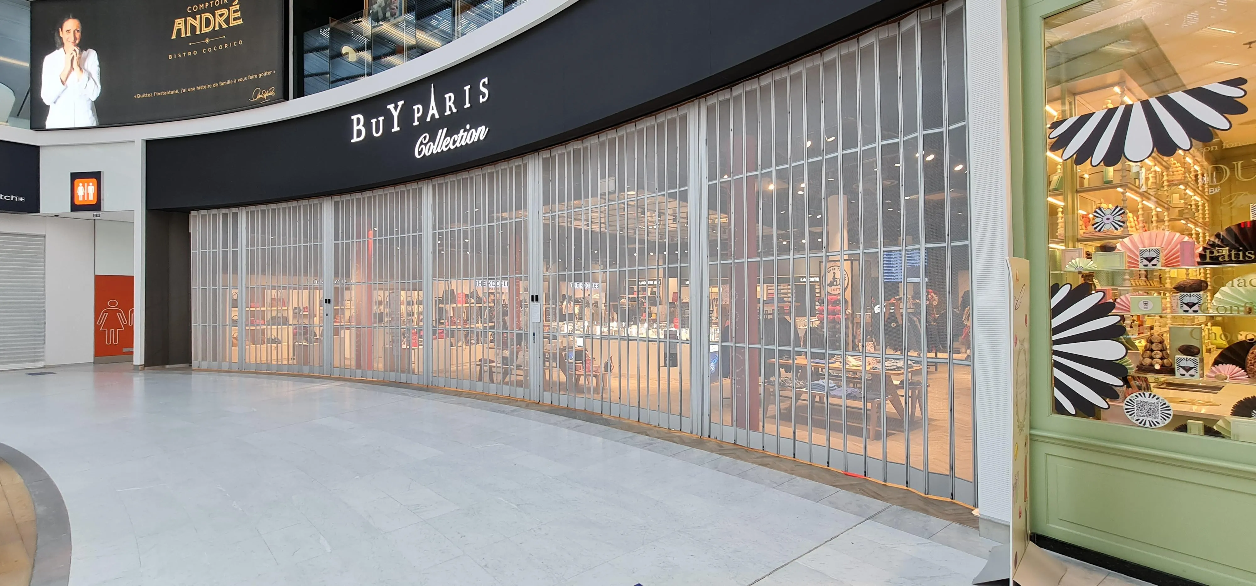 Grille à déplacement latéral Flexivision